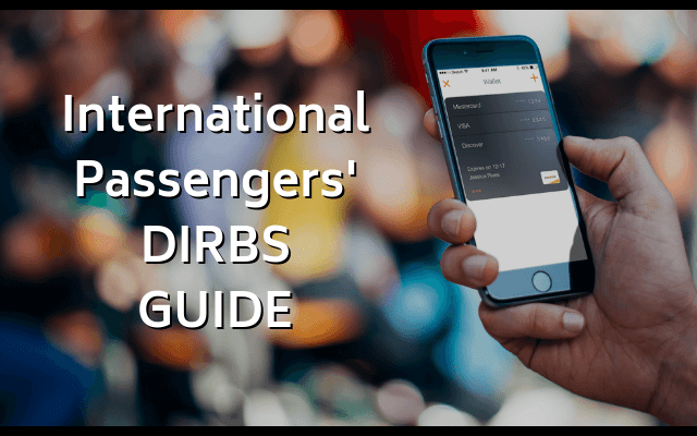 International Passengers DIRBS GUIDE