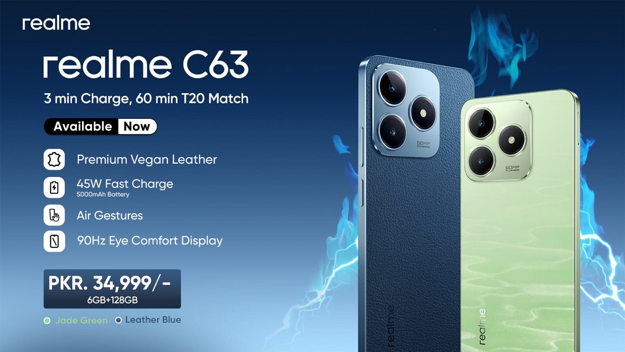 The realme C63 Now Available in Pakistan